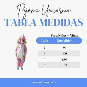 Pijama Térmica Enteriza de Unicornio