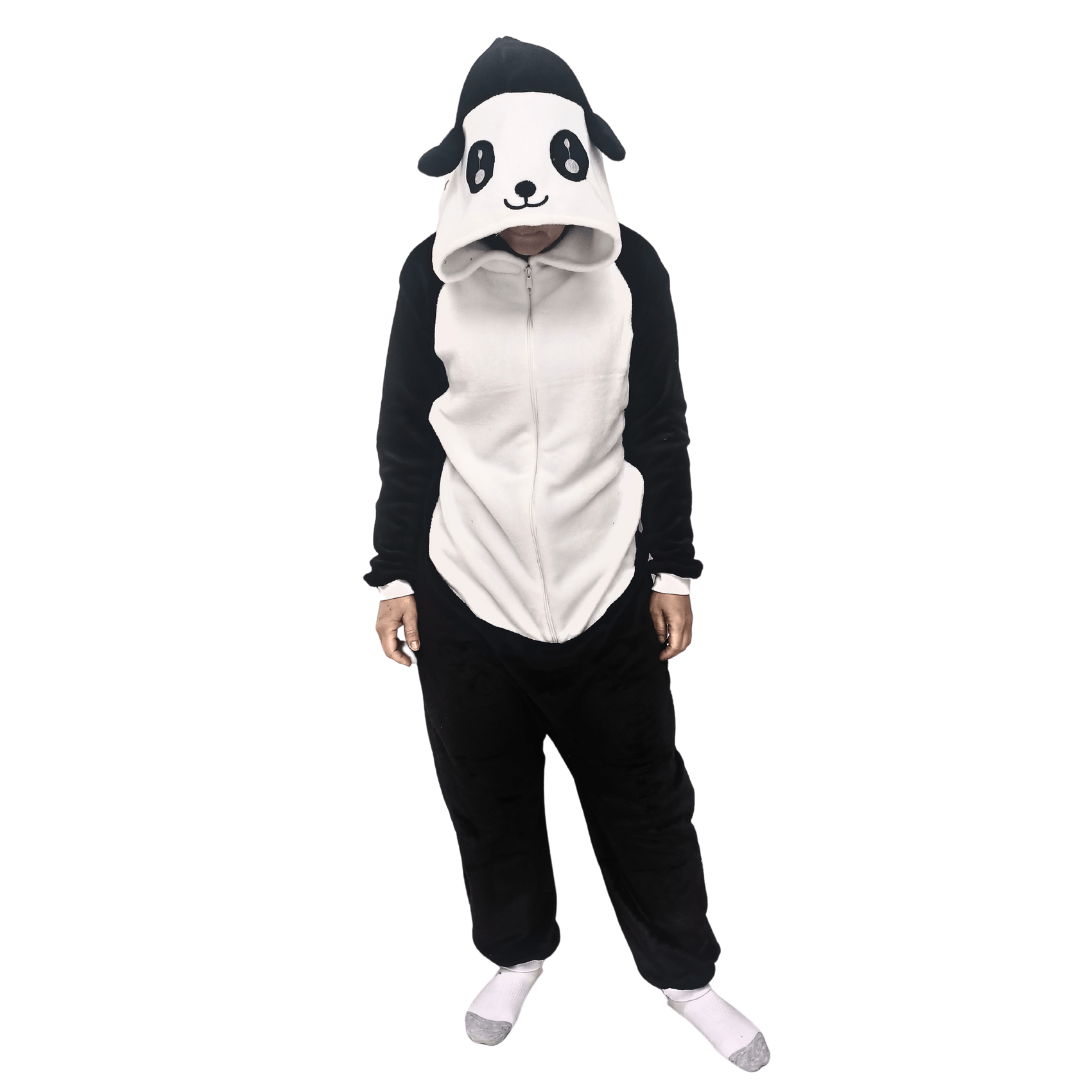 Convierte tus noches en momentos acogedores y llenos de estilo con nuestra pijama térmica enteriza de panda. ¡Atrévete a disfrutar de la comodidad!